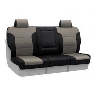 Coverking Custom Fit Center 40/20/40 Split Bench Seat Cover for Select Toyota Sienna Models - Neosupreme (Charcoal with Black Sides)