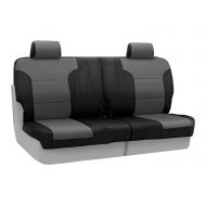 Coverking Custom Fit Rear 50/50 Split Bench Seat Cover for Select Toyota 4Runner Models - Spacermesh 2-Tone (Gray with Black Sides)