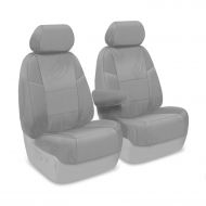 Coverking Custom Fit Front 50/50 Bucket Seat Cover for Select Ford Transit Connect Models - Ballistic (Light Gray)
