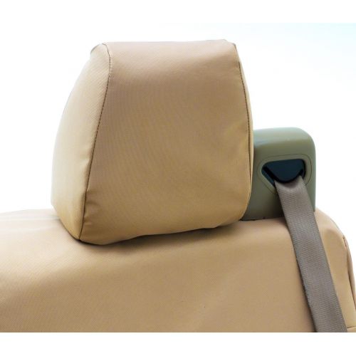  Coverking Custom Fit Front 50/50 Bucket Seat Cover for Select Lexus LS430 Models - Ballistic (Cashmere)