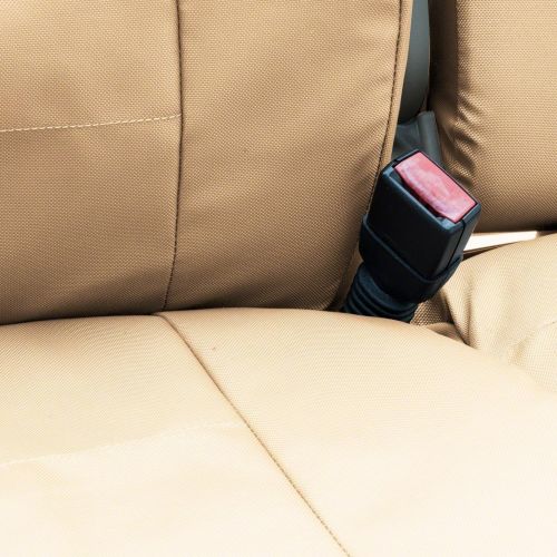  Coverking Custom Fit Front 50/50 Bucket Seat Cover for Select Lexus LS430 Models - Ballistic (Cashmere)