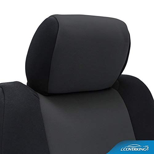  Coverking CSC2A2FD10019 Tailored Seat Covers Neosupreme Charcoal with Black Sides for 2015-2018 Ford Truck F-150/250/350 NO SuperDuty