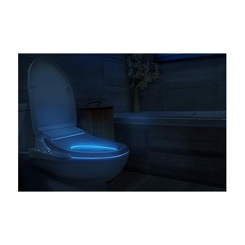  Coway Bidetmega 150 Smart Electronic Bidet Seat with Innovative i-WAVE Technology (For Rounded Toilet Bowl), Bidetmega 150R, White