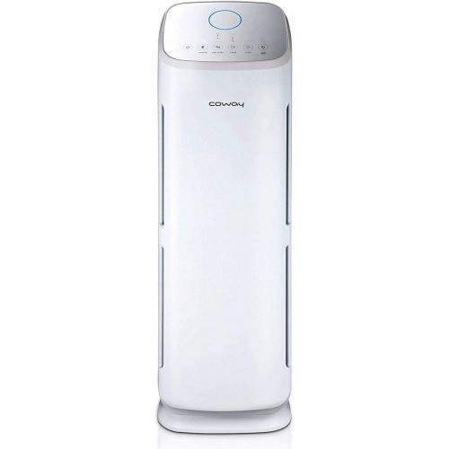  Coway Tower True HEPA air purifier with Air Quality Monitoring, Auto Mode, Timer, Filter Indicator, White (AP-1216L)