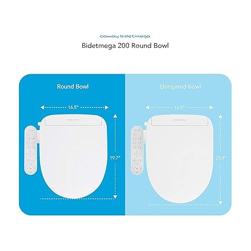  Coway Bidetmega 200R 200 Round, White