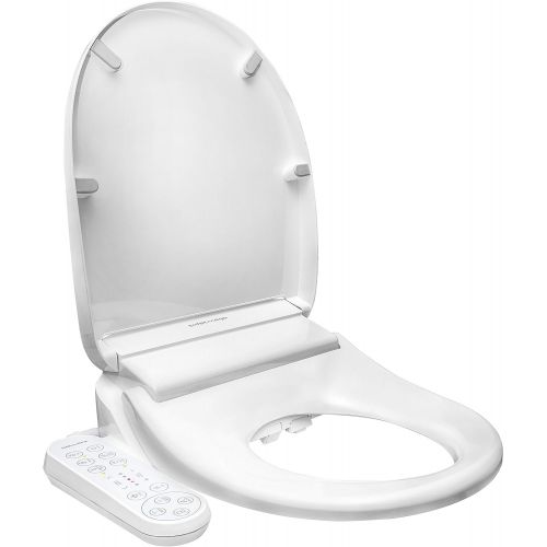  Coway Bidetmega 150 Smart Electronic Bidet Seat with Innovative i-WAVE Technology (For Rounded Toilet Bowl), Bidetmega 150R, White