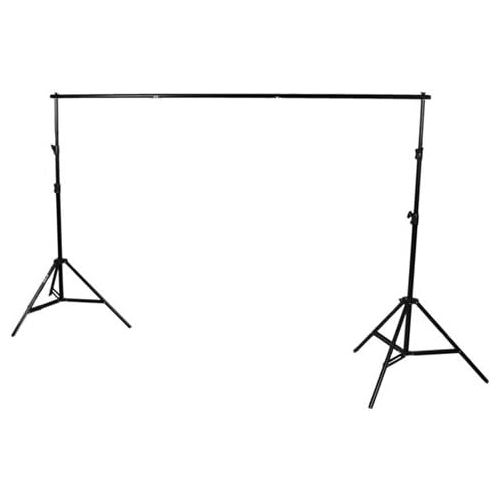  CowboyStudio Cowboystudio Photography Full Size 10x12ft Background Stand Support System and Black White Cowboystudio 10x12ft 100% Cotton Muslin Backdrops