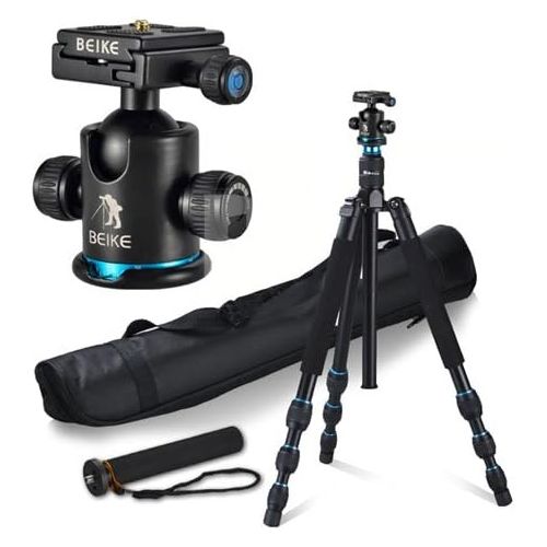 CowboyStudio BK-476 Trans-Functional Travel Angle Carbon Fiber Tripod with Monopod for DSLR Camera Nikon Canon Sony Olympus