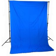 CowboyStudio Photography 10 X 20ft Chromakey Blue Muslin Backdrop with 10ft CrossbarHeavy Duty Support System and Carry Bag