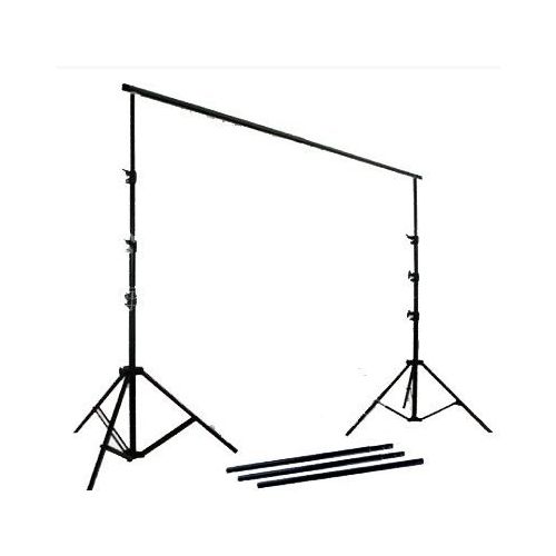  CowboyStudio PhotographyVideo Studio Lighting Kit with Black, White, and Green 6 feet x 9 feet Muslins Backdrop and Background Support System