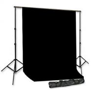 CowboyStudio Photography 10 X 20ft Chromakey Green Muslin Backdrop with 10ft Heavy Duty Crossbar Background Support System with Carry Bag