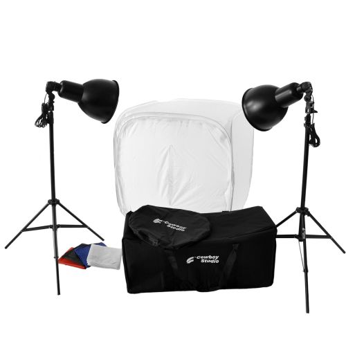  CowboyStudio Photography 800 Watt, 30-Inch Tabletop Tent Continuous Lighting Kit for Photo Studio and Product Photography