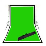 CowboyStudio Cowboystudio Photography Full Size 10x12ft Background Support System and Three Cowboystudio 10x20ft 100% Cotton Muslin Backdrops