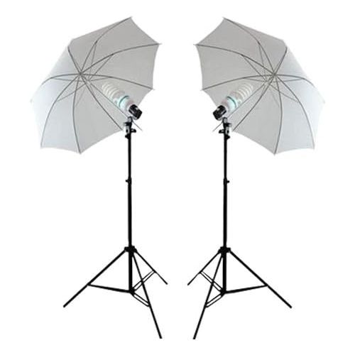  CowboyStudio 800 Watt Photography and Video Soft Umbrella Fluorescent Continuous Lighting Kit