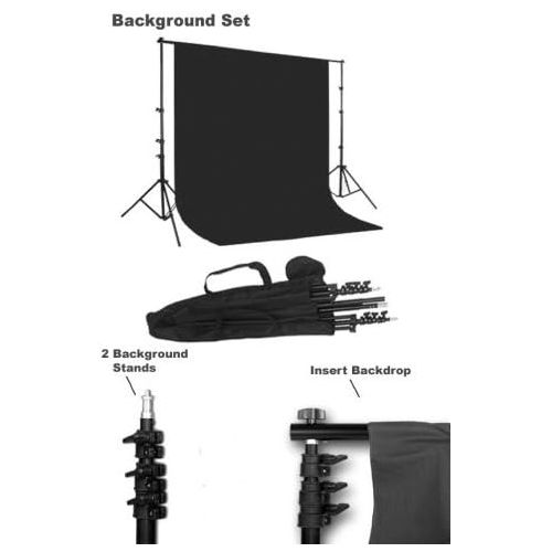  CowboyStudio Photography 10 ft Heavy Duty Crossbar Studio Portable Background Support System and Carry Case - 901