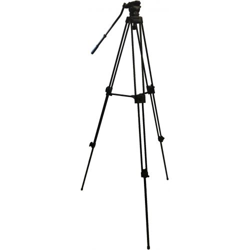  CowboyStudio 62 Pro Video Photo Aluminum Tripod Fluid Pan Head Kit with Handle and Case, FC270A (62inch)