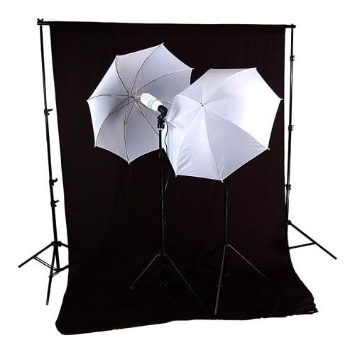  CowboyStudio 800 Watt Photo Studio Continuous Lighting Kit, 10 X 12ft Green Muslin Backdrop with Background Support System & Carry Case