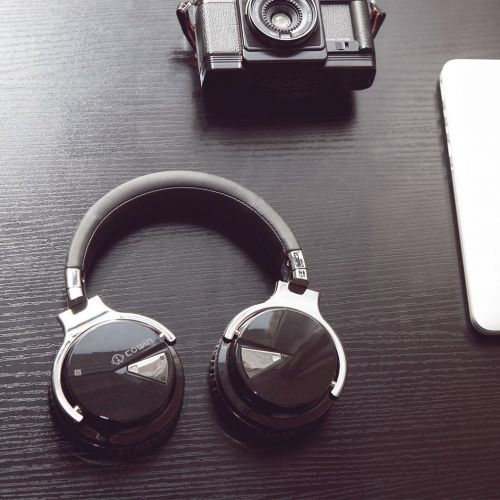  [아마존 핫딜] [아마존핫딜]Cowin COWIN E7 Wireless Bluetooth Headphones with Mic Hi-Fi Deep Bass Wireless Headphones Over Ear, Comfortable Protein Earpads, 30 Hours Playtime for Travel Work TV Computer Phone - Bla