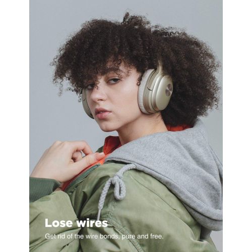  [아마존 핫딜] COWIN SE7 Active Noise Cancelling Headphones Bluetooth Headphones Wireless Headphones Over Ear with Microphone/Aptx, Comfortable Protein Earpads, 50 Hours Playtime for Travel/Work,