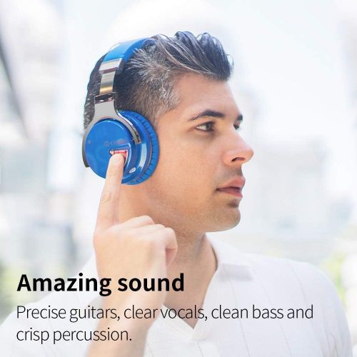  [아마존베스트]Cowin COWIN E7 Active Noise Cancelling Headphones Bluetooth Headphones with Microphone Deep Bass Wireless Headphones Over Ear, Comfortable Protein Earpads, 30 Hours Playtime for Travel/W