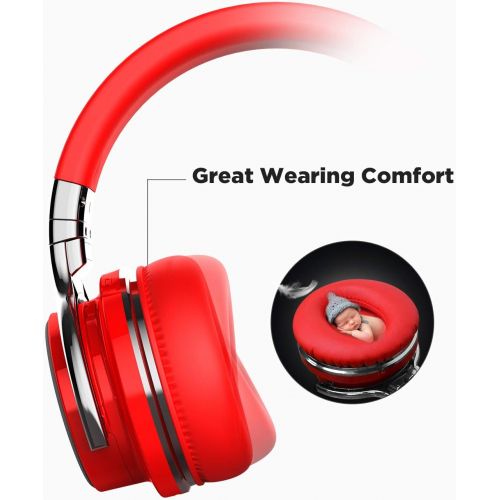  COWIN E7 Pro [2018 Upgraded] Active Noise Cancelling Headphone Bluetooth Headphones Microphone Hi-Fi Deep Bass Wireless Headphones Over Ear 30H Playtime Travel Work TV Computer Pho