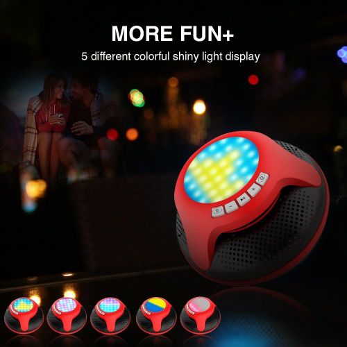  COWIN cowin Swimmer IPX7 Floating Waterproof Bluetooth Speakers Portable Wireless Shower Speaker with 10W Deep Bass and Colorful LED Light for Swimming Pool Party Travel Home