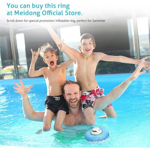  COWIN cowin Swimmer IPX7 Floating Waterproof Bluetooth Speakers Portable Wireless Shower Speaker with 10W Deep Bass and Colorful LED Light for Swimming Pool Party Travel Home