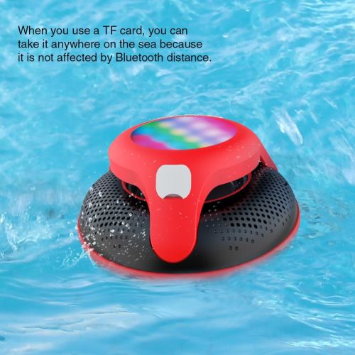  COWIN cowin Swimmer IPX7 Floating Waterproof Bluetooth Speakers Portable Wireless Shower Speaker with 10W Deep Bass and Colorful LED Light for Swimming Pool Party Travel Home