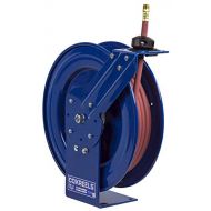 Coxreels P-LP-425 Low Pressure Retractable Air/Water Hose Reel: 1/2 I.D., 25 Hose Capacity, with hose, 300 PSI, Made in USA