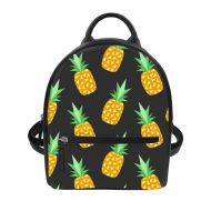 Cozeyat Pineapple Printed Girls Mini Backpack Purse Pu Leather Small Travel Daypacks Bag