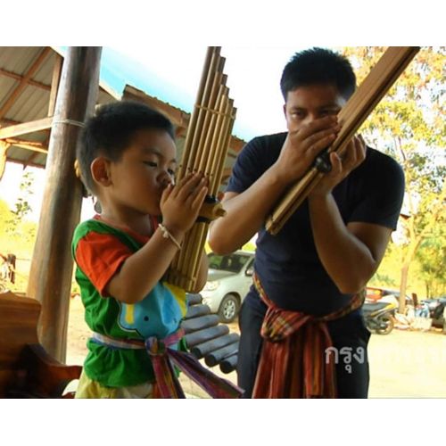  Cozinest Thai Khaen Instrument Bamboo Isan Mouth Organ Musical Traditional Folk Harmonica Kids/Beginner Level 6 Notes