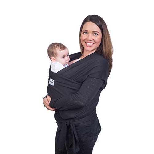  Black Babycarrier Sling Wrap by Cozitot | Stretchy All Cloth Baby Carrier | Baby Carrier | Small to Plus Size Baby Wrap | Nursing Cover | Best Baby Shower Gift