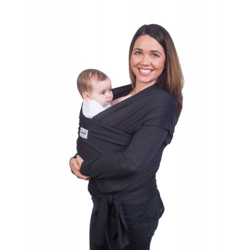  Black Babycarrier Sling Wrap by Cozitot | Stretchy All Cloth Baby Carrier | Baby Carrier | Small to Plus Size Baby Wrap | Nursing Cover | Best Baby Shower Gift