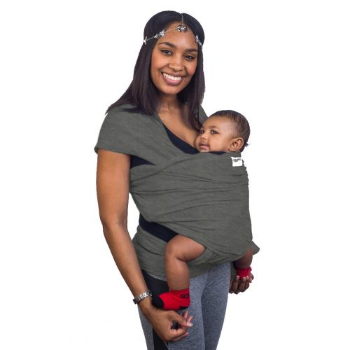  [아마존베스트]Slate Grey Baby Sling Carrier Wrap by Cozitot | Stretchy All Cloth Baby Carrier | Baby Wrap Sling | Small to Plus Size Baby Sling | Nursing Cover | Best Baby Shower GIF