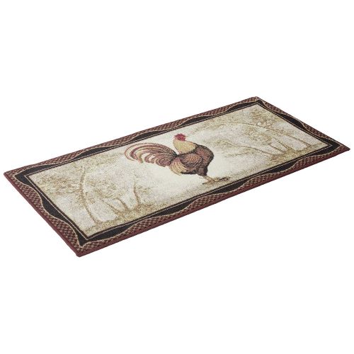  Cozy Cabin Mayberry Rugs CC5272 Kitchen Rug, 20x44, Forest Welcome