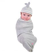 Cozy Cocoon Baby Cocoon Swaddle and Matching Hat, Heather Gray, 3-6 Months