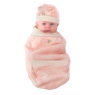 Cozy CocoonSuper Easy Swaddling Outfit with Matching Hat - Jasmine Lace, 3-6 Months