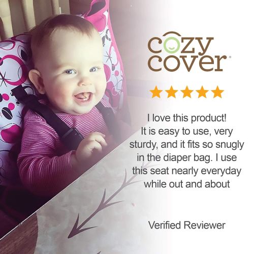  Cozy Cover Easy Seat Portable High Chair (Polka Dot) - Quick, Easy, Convenient Cloth Travel High Chair Fits in Your Hand Bag for a Happier, Safer Infant/Toddler