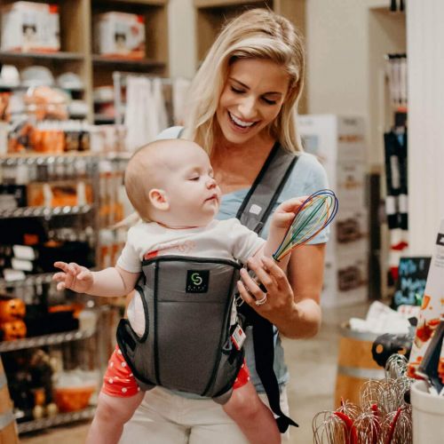  Cozy Cover Cozy 4-in-1 Convertible Baby Carrier (Grey) - The Ergonomic Infant Carrier with Additional Padding in The Straps for Your Comfort. Ideal for Newborn to Toddler with 4 Ways to Carry