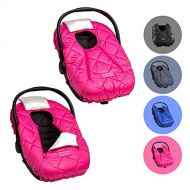 Cozy Cover Premium Infant Car Seat Cover (Pink) with Polar Fleece - The Industry Leading Infant Carrier Cover Trusted by Over 5.5 Million Moms for Keeping Your Baby Warm