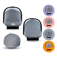 Summer Cozy Cover Sun & Bug Cover (Glacier Gray) - The Industry Leading Infant Carrier Cover Trusted by Over 2 Million Moms Worldwide for Protecting Your Baby from Mosquitos, Insec