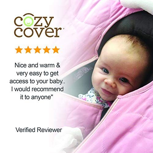  [아마존베스트]Cozy Cover Infant Car Seat Cover (Pink Quilt) - The Industry Leading Infant Carrier Cover Trusted by Over 5.5 Million Moms Worldwide for Keeping Your Baby Cozy & Warm
