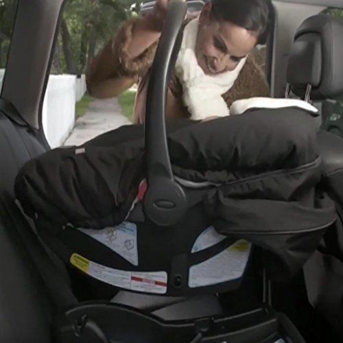  [아마존베스트]Cozy Cover Infant Car Seat Cover (Black) - The Industry Leading Infant Carrier Cover Trusted by Over...