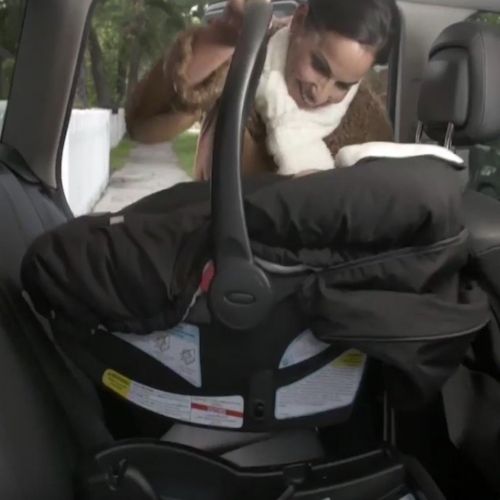  Cozy Cover Premium Infant Car Seat Cover (Charcoal) with Polar Fleece - The Industry Leading Infant Carrier Cover Trusted by Over 6 Million Moms for Keeping Your Baby Warm