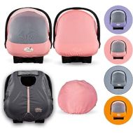 Cozy Combo Pack (Pink Grapefruit) ? Sun & Bug Cover Plus a Lightweight Warm Weather Cozy Cover - Trusted by Over 6 Million Moms Worldwide ? Protects Your Baby from Mosquitos, Insec