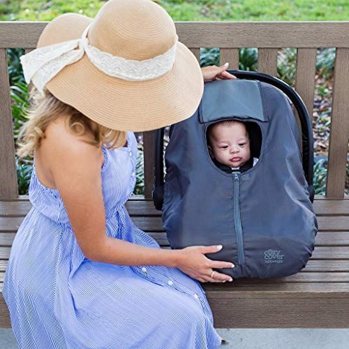  Cozy Combo Pack (Pink Grapefruit) ? Sun & Bug Cover Plus a Lightweight Warm Weather Cozy Cover - Trusted by Over 6 Million Moms Worldwide ? Protects Your Baby from Mosquitos, Insec