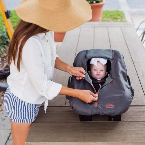  Cozy Combo Pack (Pink Grapefruit) ? Sun & Bug Cover Plus a Lightweight Warm Weather Cozy Cover - Trusted by Over 6 Million Moms Worldwide ? Protects Your Baby from Mosquitos, Insec