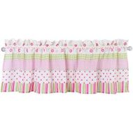 Cozy Line Home Fashions Pink Greta Pastel Polka Dot Window Valance