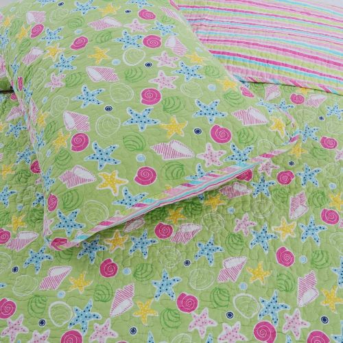  Cozy Line Home Fashions Anya Floral Bedding Quilt Set, Grey Yellow White Sunflower Flower Printed Reversible Coverlet Bedspread Gifts for Kids Women (Yellow Sunflower, FullQueen -