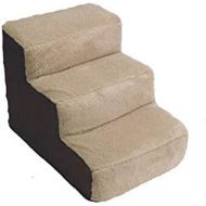 Dallas Manufacturing Co. Cozy Pet Lightweight Pet Stairs for Dogs & Cats | 3 Steps for High Beds and Couches | Machine Washable Cover | Multiple Colors